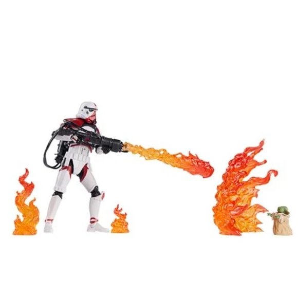 NEW!  Star Wars The Vintage Collection Deluxe Incinerator Trooper and Grogu - Picture 2 of 5